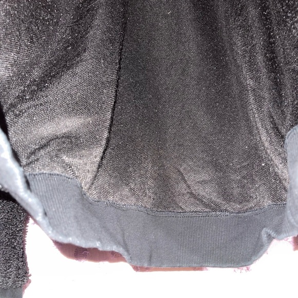 Banana Republic Fuzzy Crewneck, Pullover, Sweatshirt, black teddy, cozy S or M - Picture 8 of 11